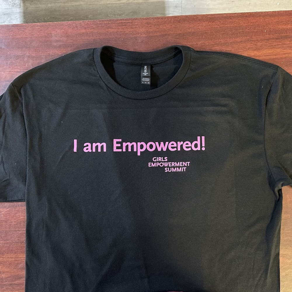 Black Girls Empowerment Summit t-shirt with pink front print